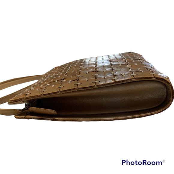 CEM Brazil Leather Crossbody Bag Metallic Tan - Picture 5 of 13